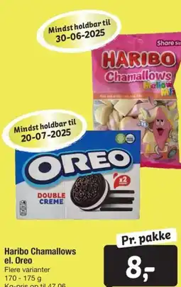 Fakta Tyskland Haribo Chamallows el. Oreo tilbud