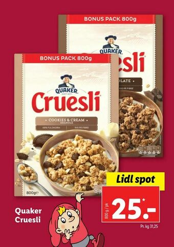 Let-Køb Quaker Cruesli tilbud