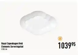 Imerco Royal Copenhagen Hvid Elements Serveringsfad tilbud