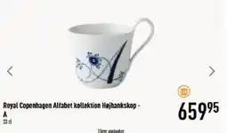 Imerco Royal Copenhagen Alfabet kollektion Højhankskop- tilbud