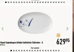 Imerco Royal copenhagen alfabet kollektion tallerken - a tilbud
