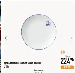 Imerco Royal Copenhagen Blueline Coupe Tallerken tilbud