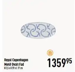 Imerco Royal Copenhagen Motif Ovalt Fad tilbud