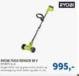 Davidsen RYOBI FUGE RENSER 18 V RY18PCA-0 tilbud