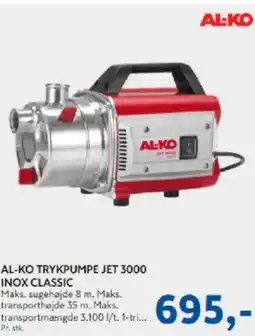 Davidsen AL-KO TRYKPUMPE JET 3000 INOX CLASSIC tilbud