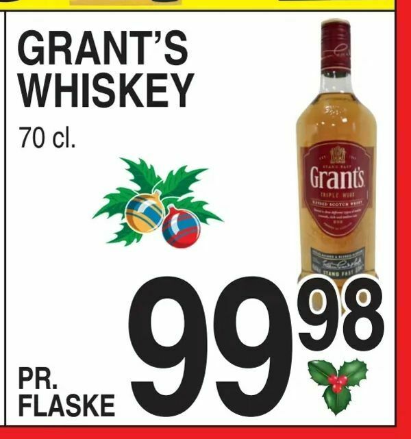 Grant's whiskey tilbud hos ABC Lavpris