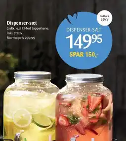 Kop & Kande Dispenser-sæt tilbud