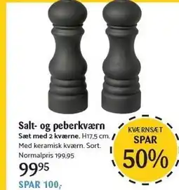 Kop & Kande Salt- og peberkværn tilbud