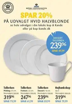 Kop & Kande Spar 20% på udvalgt hvid havblonde tilbud