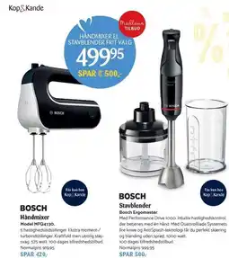 Kop & Kande Håndmixer el. stavblender frit valg tilbud