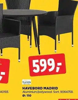 jem & fix HAVEBORD MADRID tilbud