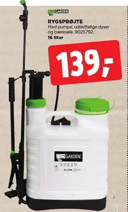 jem & fix GARDEN RYGSPRØJTE tilbud
