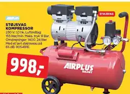 AIRPLUS STØJSVAG KOMPRESSOR