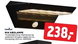 jem & fix NORDLUX MIA VÆGLAMPE tilbud