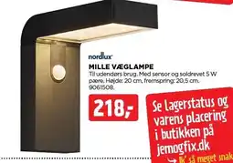 jem & fix NORDLUX MILLE VÆGLAMPE tilbud