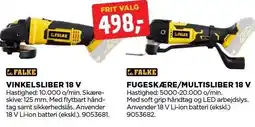 jem & fix FALKE VINKELSLIBER 18 V ELLER FUGESKÆRE/MULTISLIBER 18 V tilbud