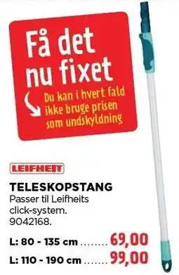 jem & fix TELESKOPSTANG tilbud