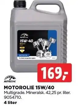 jem & fix MOTOROLIE 15W/40 tilbud