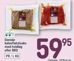 REMA 1000 Danske kalveflatsteaks med hvidløg eller BBW tilbud
