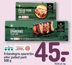 REMA 1000 Frilandsgris spareribs eller pulled pork tilbud