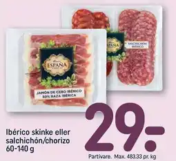 REMA 1000 Ibérico skinke eller salchichón/chorizo tilbud