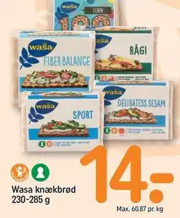 REMA 1000 Wasa knækbrød tilbud