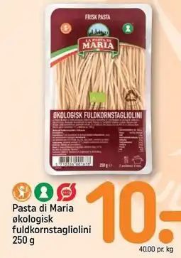 REMA 1000 Pasta di Maria økologisk fuldkornstagliolini tilbud