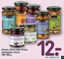 REMA 1000 Alexos oliven eller Antos økologiske oliven tilbud