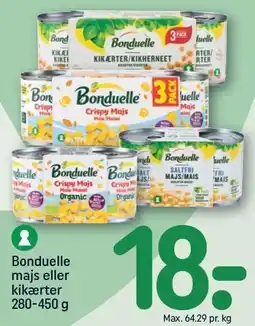 Bonduelle majs eller kikærter