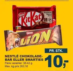 Let-Køb NESTLÉ CHOKOLADEBAR ELLER SMARTIES tilbud