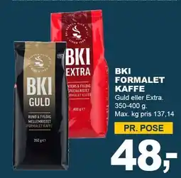 Let-Køb BKI FORMALET KAFFE tilbud
