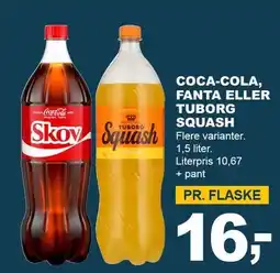 Let-Køb COCA-COLA, FANTA ELLER TUBORG SQUASH tilbud