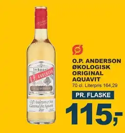 Let-Køb O.P. ANDERSON ØKOLOGISK ORIGINAL AQUAVIT tilbud