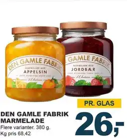 Let-Køb DEN GAMLE FABRIK MARMELADE tilbud