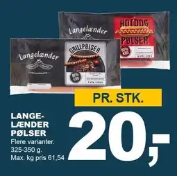 Let-Køb LANGELÆNDER PØLSER tilbud