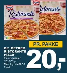 Let-Køb DR. OETKER RISTORANTE PIZZA tilbud