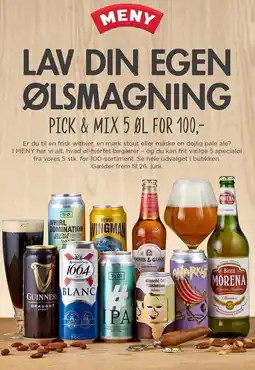 MENY PCIK & MIX ØL FOR 100 tilbud
