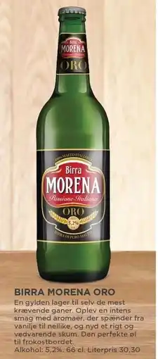 MENY BIRRA MORENA ORO tilbud