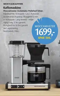Kop & Kande MOCCAMASTER tilbud