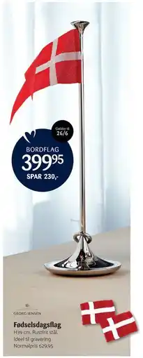 Kop & Kande Fødselsdagsflag tilbud