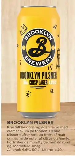 MENY BROOKLYN PILSNER tilbud