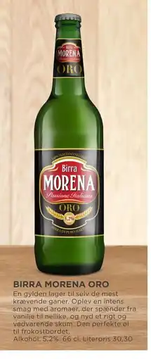 MENY BIRRA MORENA ORO tilbud
