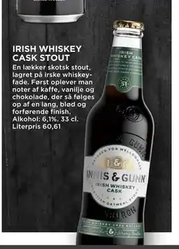 MENY IRISH WHISKEY CASK STOUT tilbud