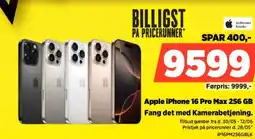 Power Apple iPhone 16 Pro Max 256 GB Fang det med Kamerabetjening. tilbud