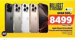 Power Apple iPhone 16 Pro 256 GB Fang det med Kamerabetjening. tilbud
