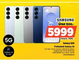 Power SAMSUNG Galaxy S25 Forbedret Galaxy Al tilbud