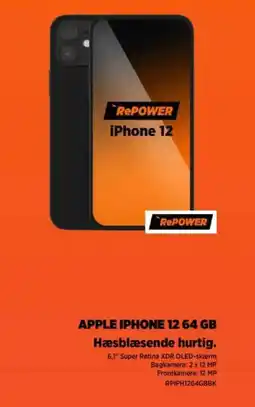 Power APPLE IPHONE 12 64 GB Hæsblæsende hurtig. tilbud