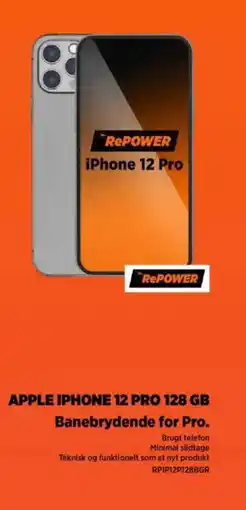 Power APPLE IPHONE 12 PRO 128 GB Banebrydende for Pro. tilbud