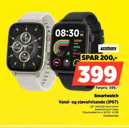 Power TRIACLE Smartwatch Vand- og støvafvisende (IP67) tilbud