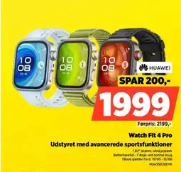 Power HUAWEI Watch Fit Udstyret med avancerede sportsfunktioner tilbud